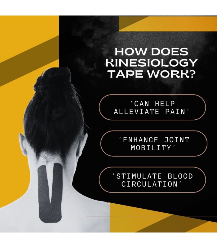 BLUEGORILLA Premium Kinesio tape - vendaje neuromuscular (nivel 3)